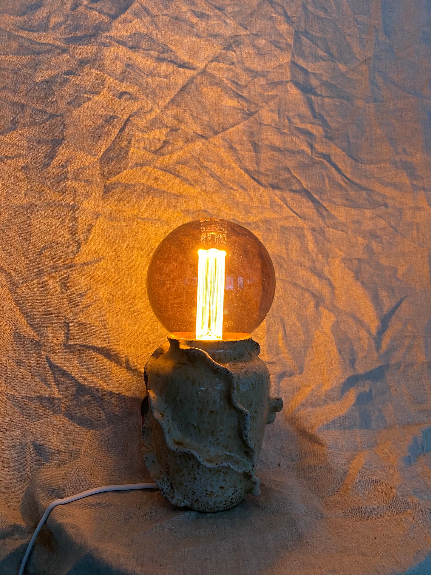 Boly lamp with ash glaze